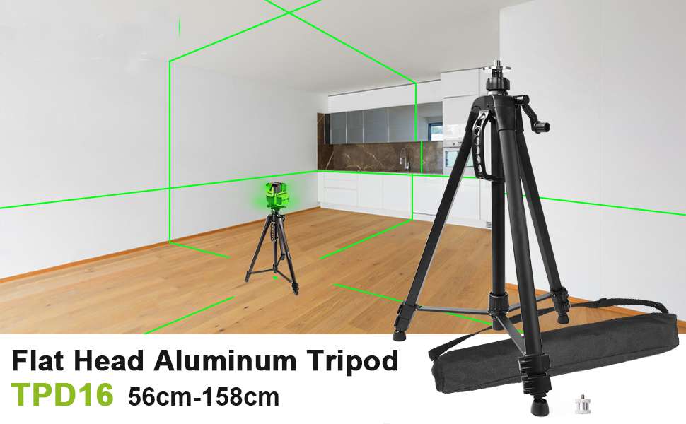 Rotatable Rubber Feet Laser Tripod Stand